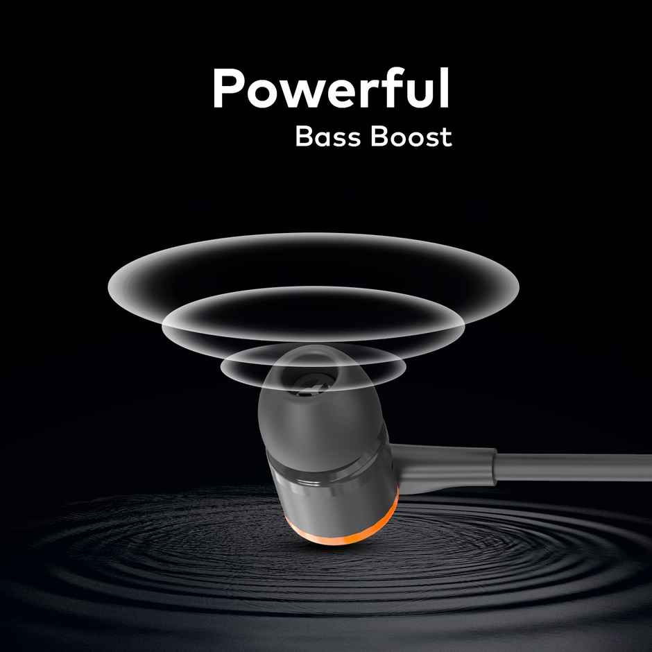 itel L20 Pro Wired Earphones 14Mm Super Bass | Music & Call Control | 1.2M Cable | Black