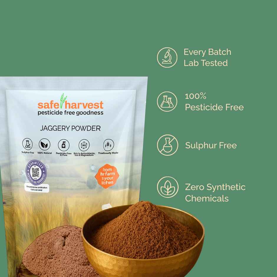 Safe Harvest Pesticide-Free Jaggery Powder