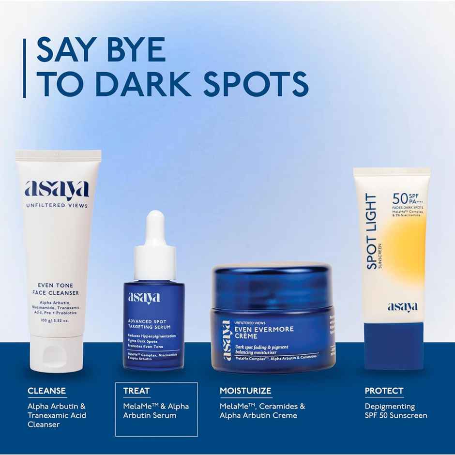 Asaya Advanced Anti Pigmentation Dark Spot Serum With Alpha Arbutin Niacinamide and Melam Complex