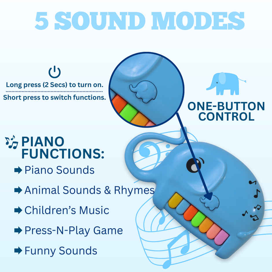 Frendo Musical Elephant | Blue