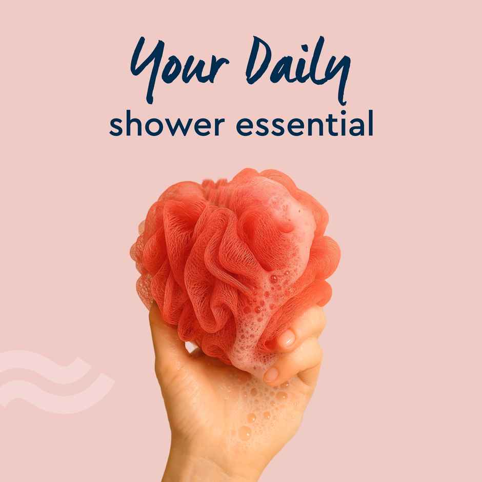 GUBB Luxe Sponge Round Loofah - Coral