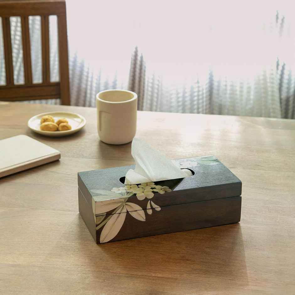Ellementry Frangipani Tissue Box