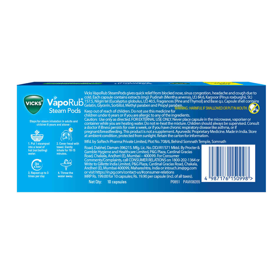 Vicks VapoRub Steam Pods