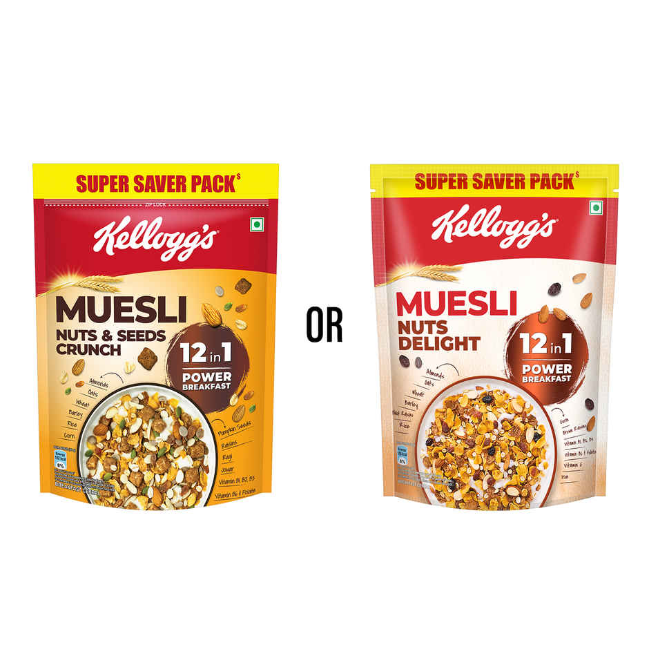 Kellogg's Muesli Nuts and Seeds Crunch | 12-in-1 Power Breakfast