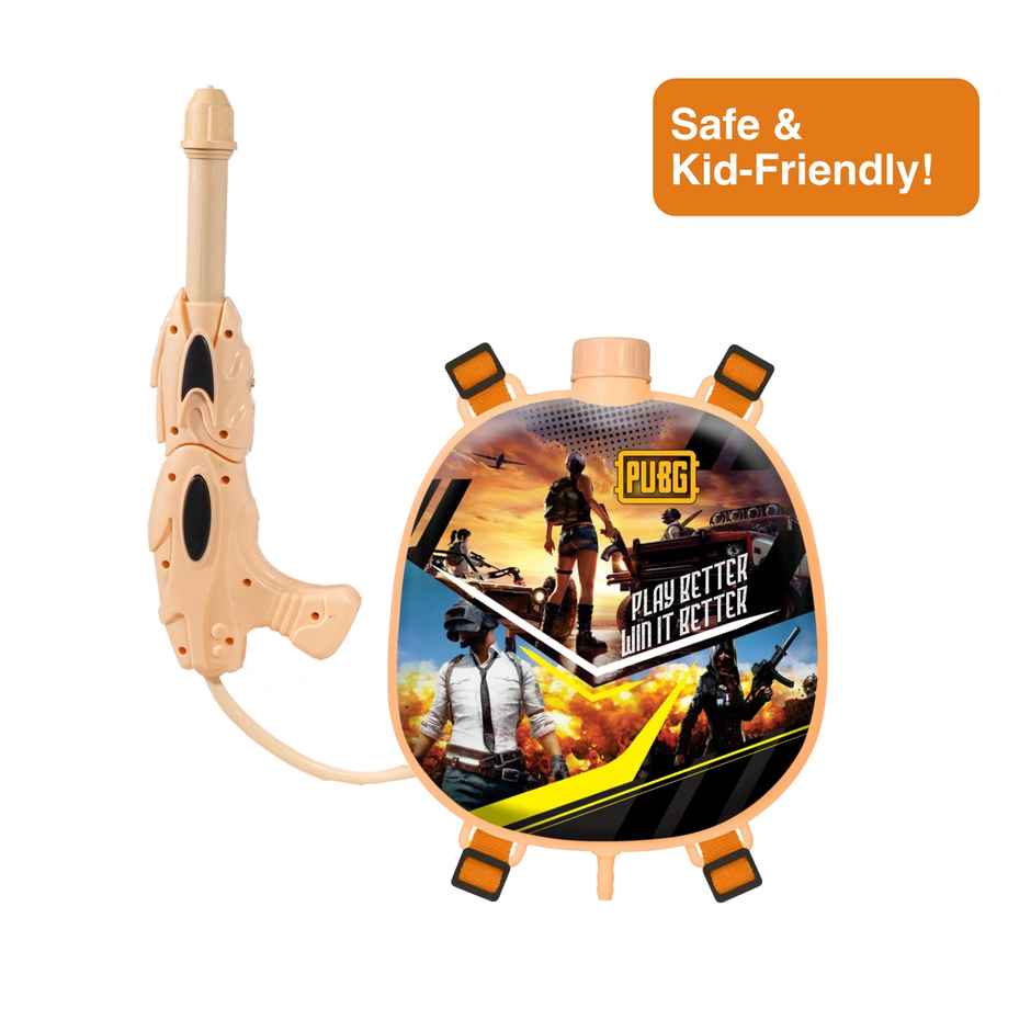 PUBG Smart Holi Water Tank Pichkari | Cream | Star