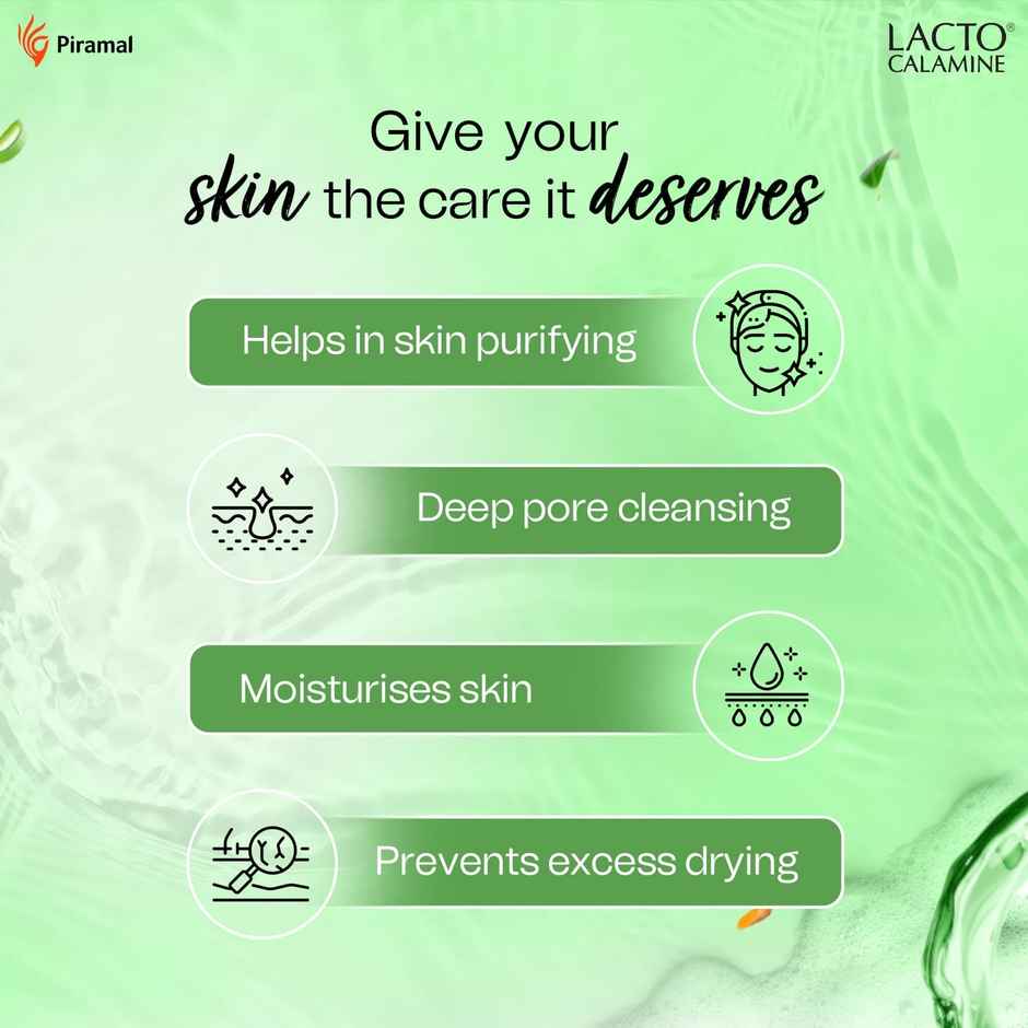 Lacto Calamine Facewash With Neem, Aloe Vera & Turmeric