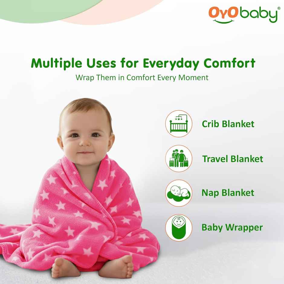 Oyo Baby Hooded Blanket Wrapper Swaddle 0-6 Months | Assorted