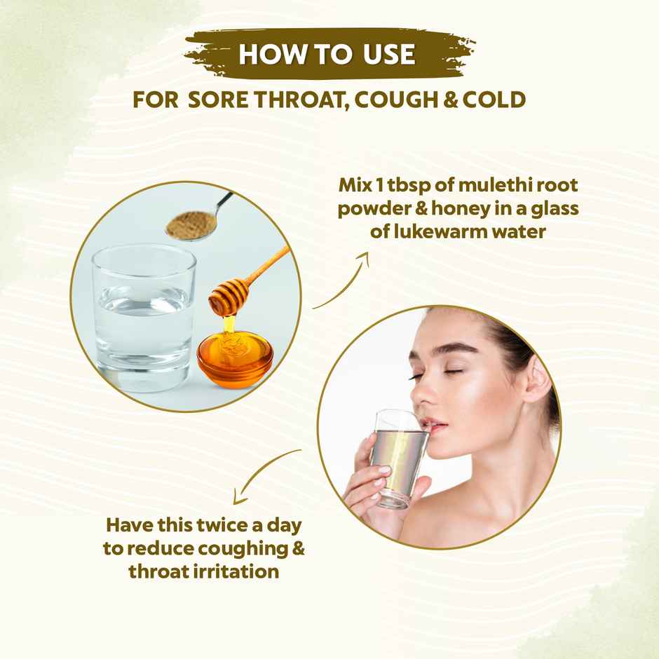 Bio Organic Natural Mulethi Powder by Indus Valley for Hair Fall Control&Glowing Skin DIY Face Pack