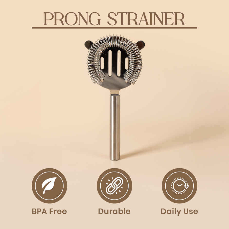 Stainless Steel Two Prong Bar Strainer
