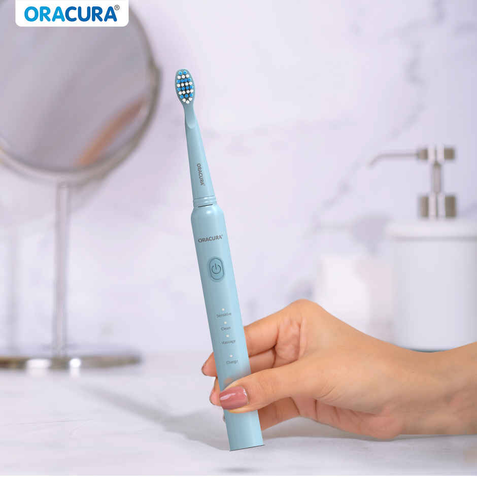 Oracura Sb200 Sonic Lite Rechargeable Electric Toothbrush Blue