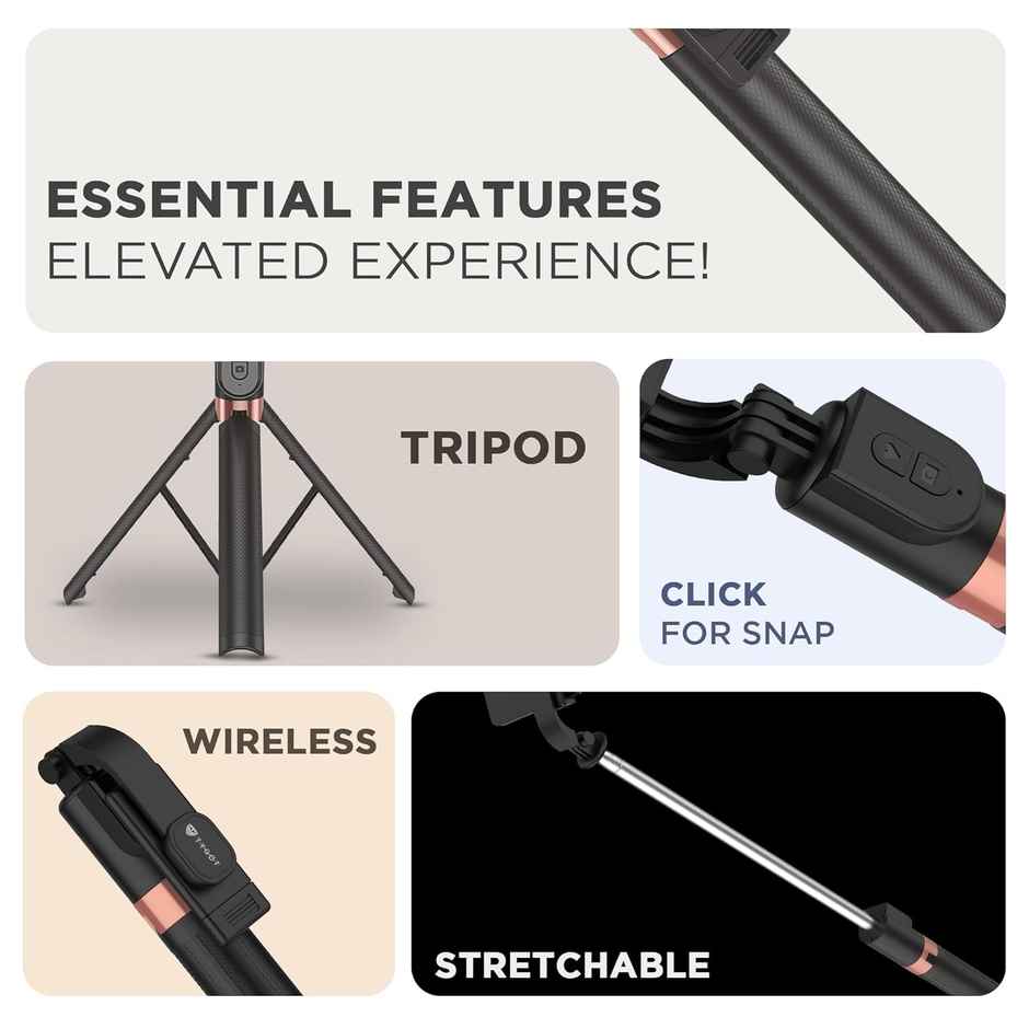 Tygot Tss 9 Selfie Stick Tripod Stand