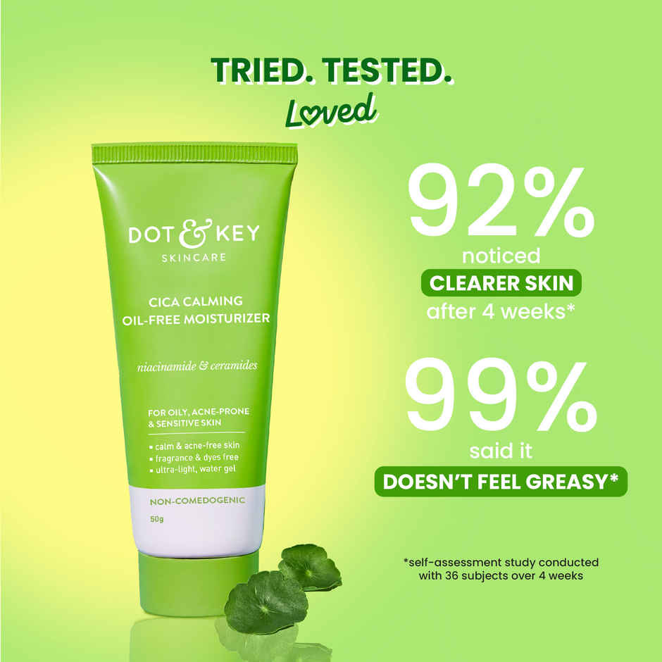 Dot & Key CICA + Niacinamide Oil-Free Moisturizer for Dark Spot, Oily, Sensitive & Acne Prone Skin