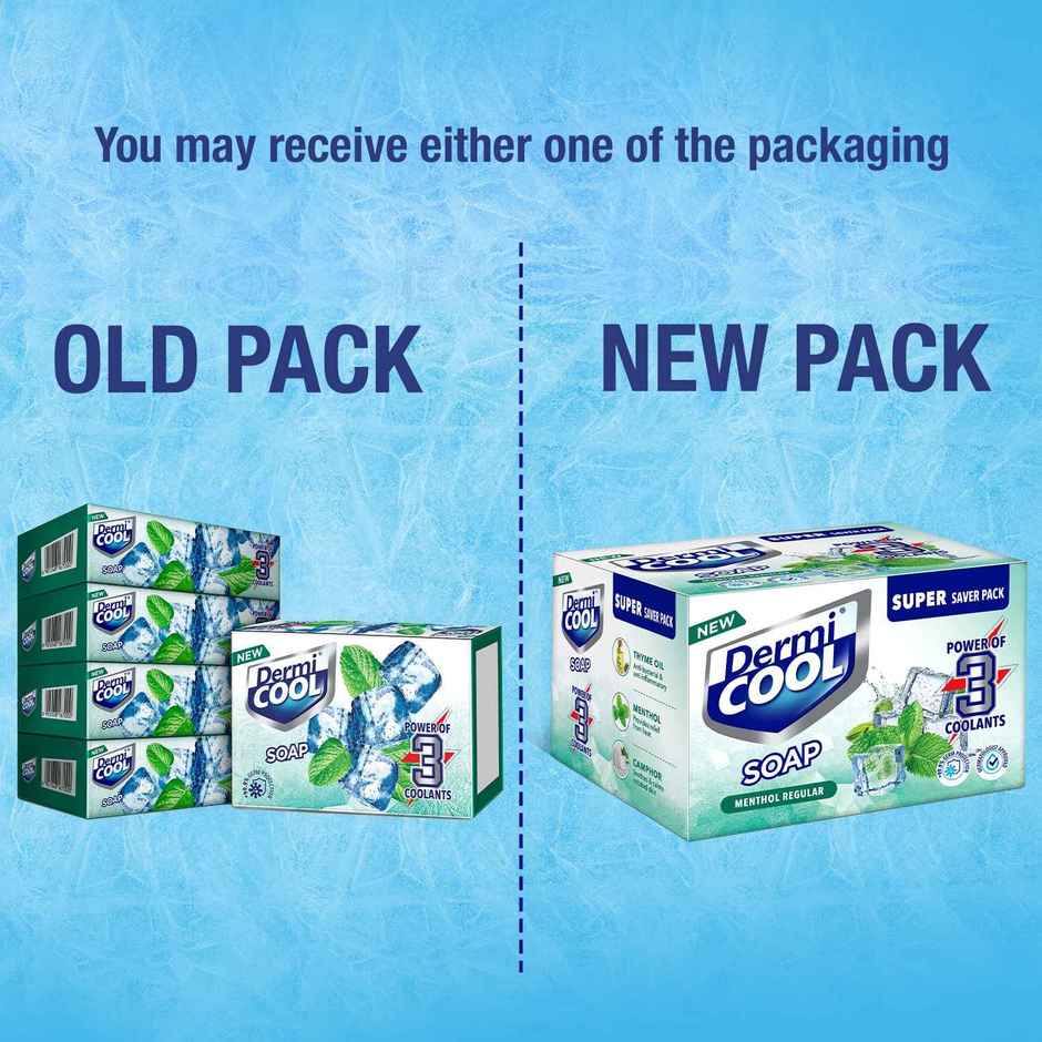 Dermicool Soap With The Power Of 3 Coolants - Camphor, Menthol, Thyme Oil