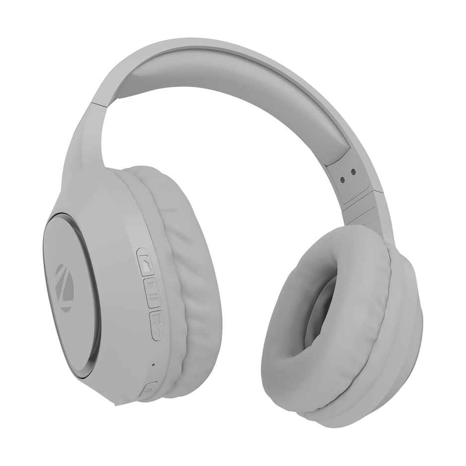 Zebronics Thunder Neo Wireless Over-Ear Headphone, 60Hr Backup, Bt 5.4, Gaming, Deep Bass, Silver