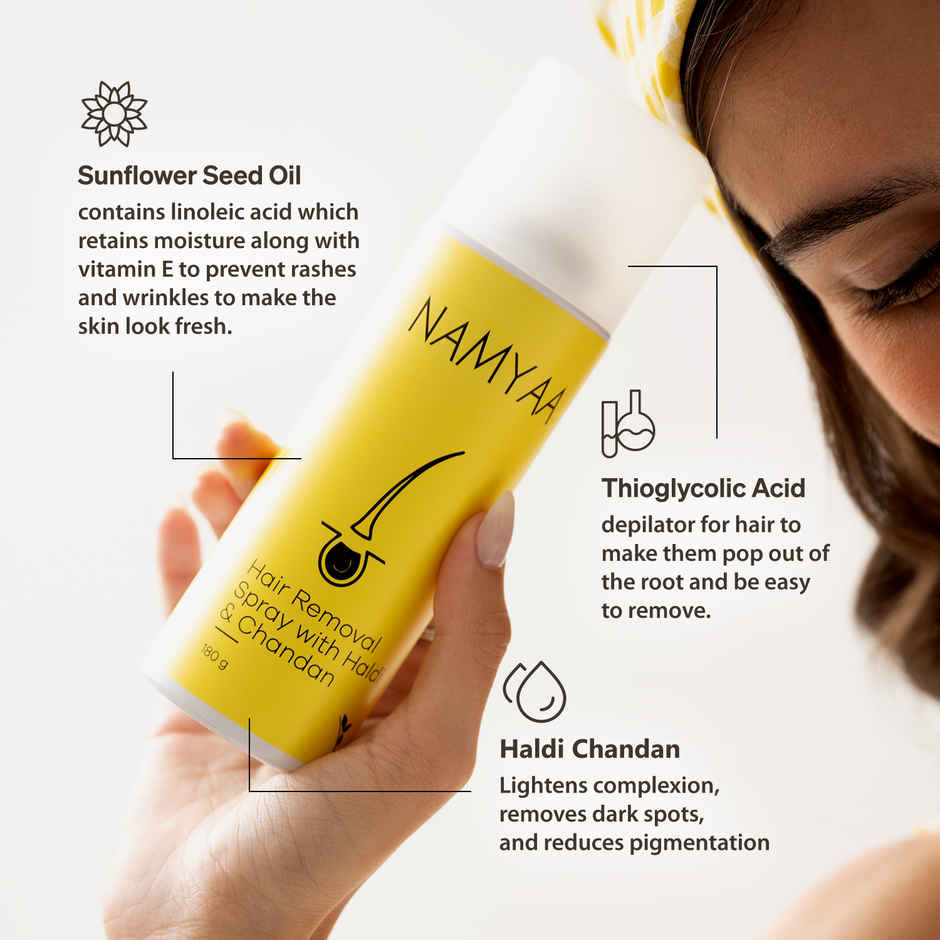 Namyaa Haldi Chandan Hair Removal Cream Spray