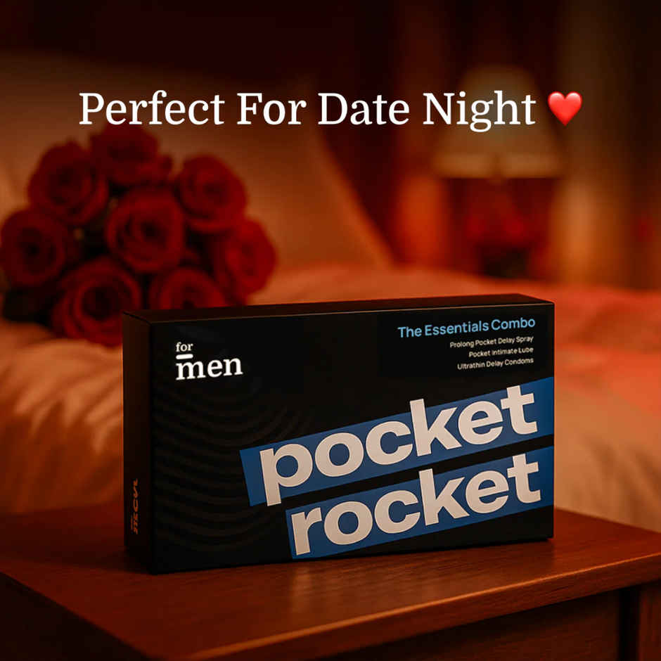 ForMen Pocket Rocket | Delay Spray, Lube & Condoms Kit