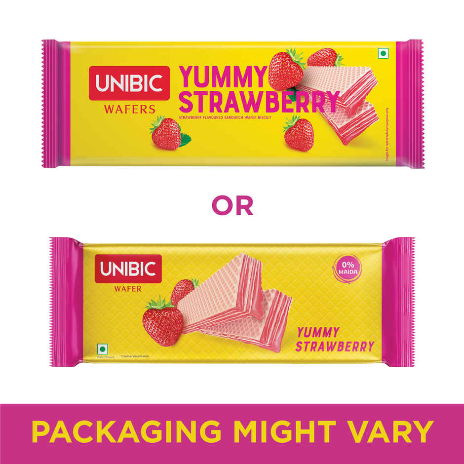 UNIBIC Cookies Wafer Yummy Strawberry