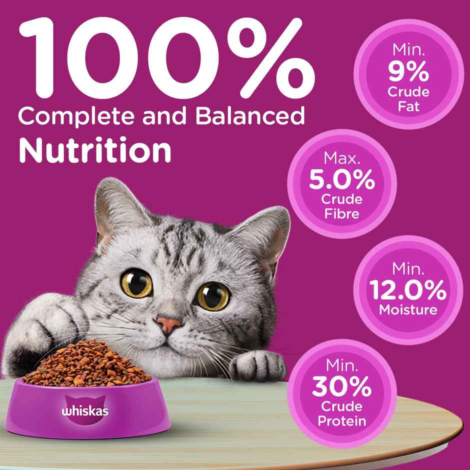 Whiskas Adult Chicken Flavour Dry Cat Food Combo