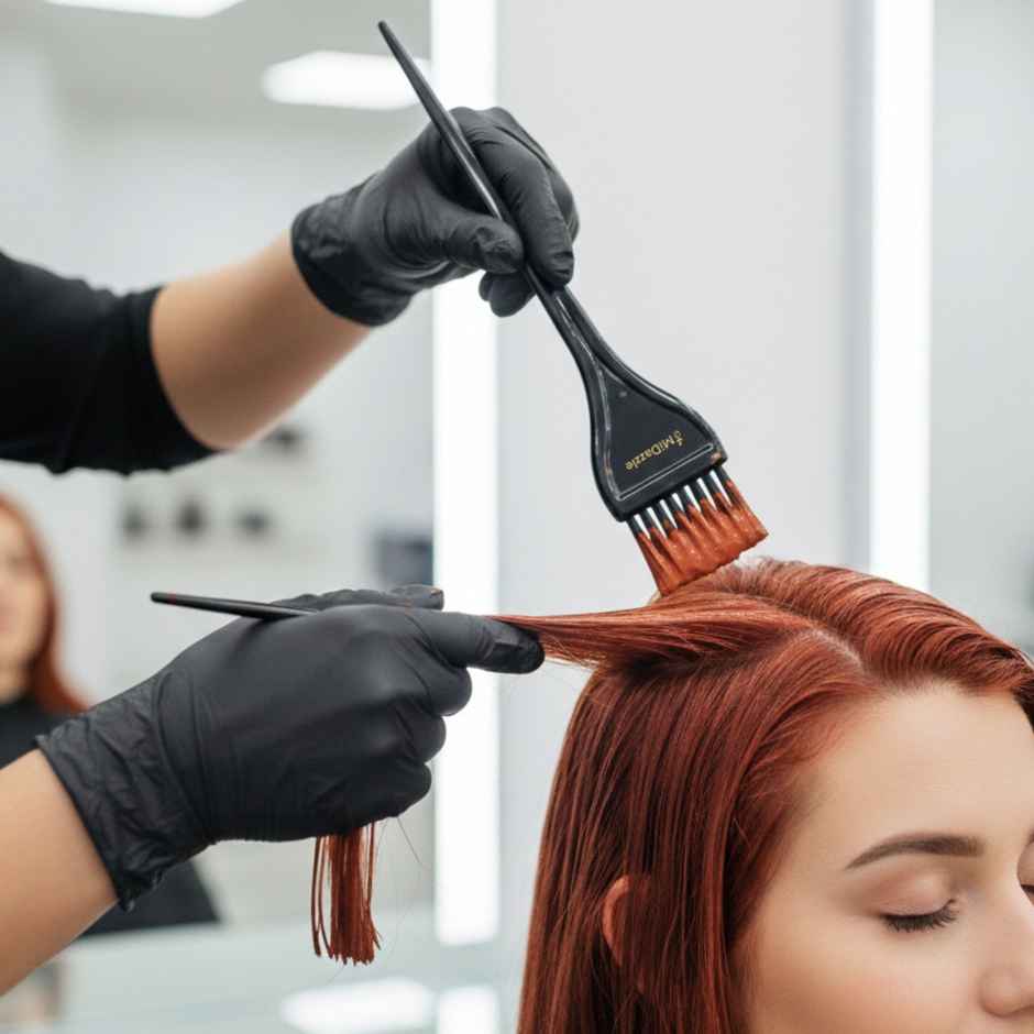 Midazzle Professional Use Hair Coloring Dyeing Kit Brush With Bowl