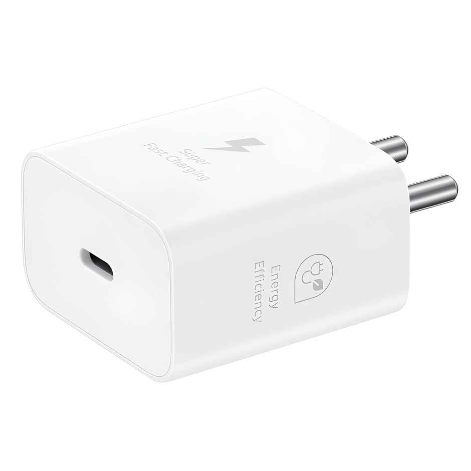 Ailkin 25W GaN Charger Adaptor for Samsung Phones | White