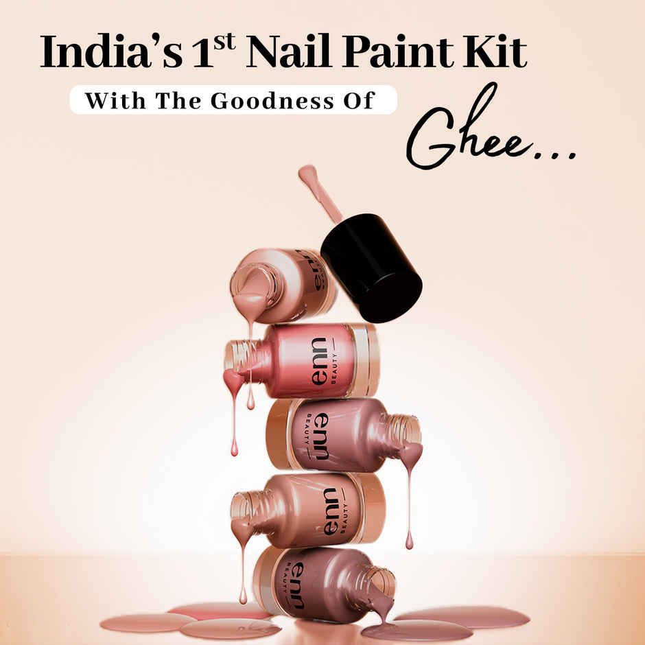 ENN Beauty Nail Paint Kit with Ghee | Quick-Dry | Long-Lasting & Chip-Resistant Perfect Nude