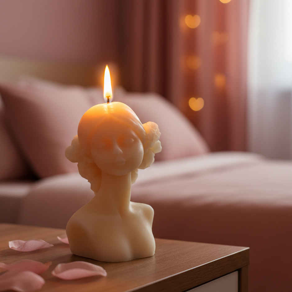 Girl Candle for Valentine's Day | Prosperro Lumo