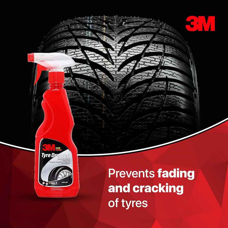 3M Auto Specialty Tyre Dresser | Long Lasting Tyre Gloss, Fading and Crack Prevention | 250 ml
