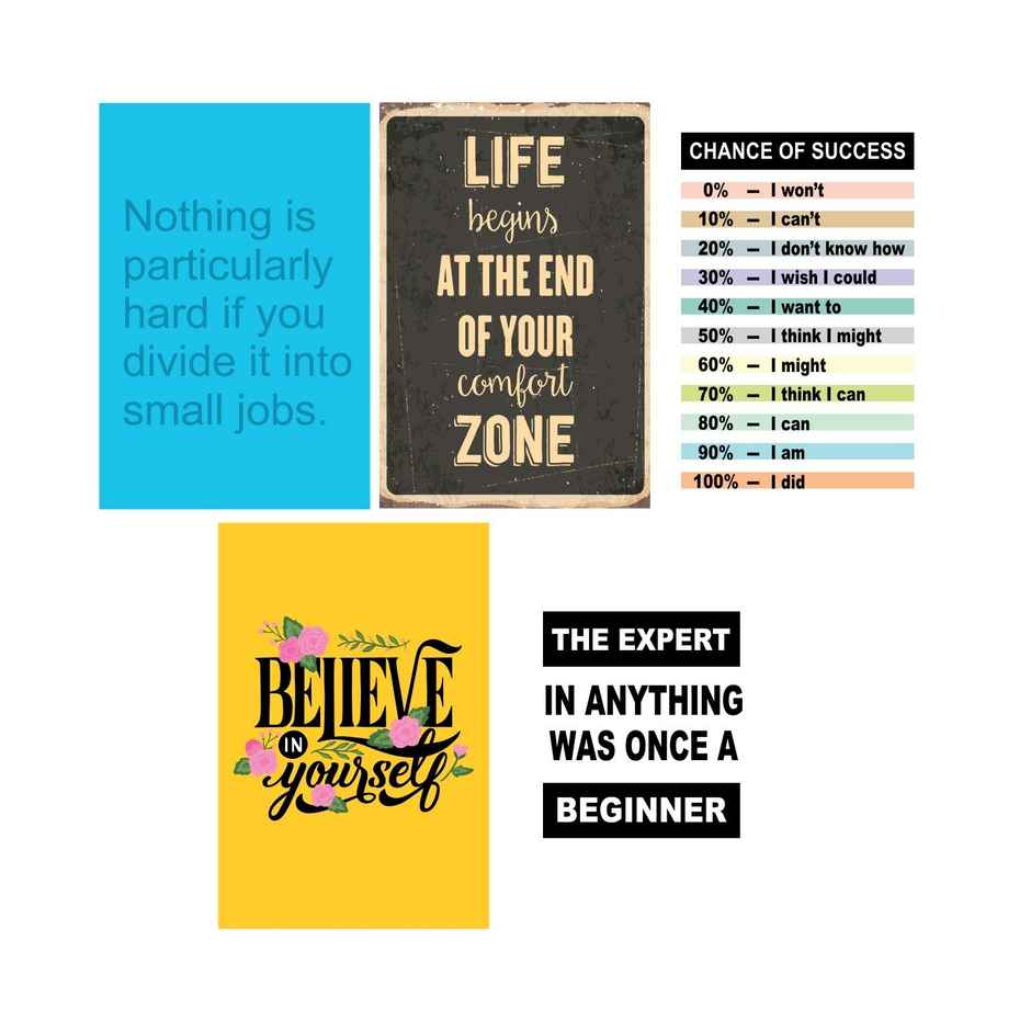 Paper Plane Design Wall Posters For Office Decor | Set of 10 | Size | 12 Inch x 18 Inch | D18