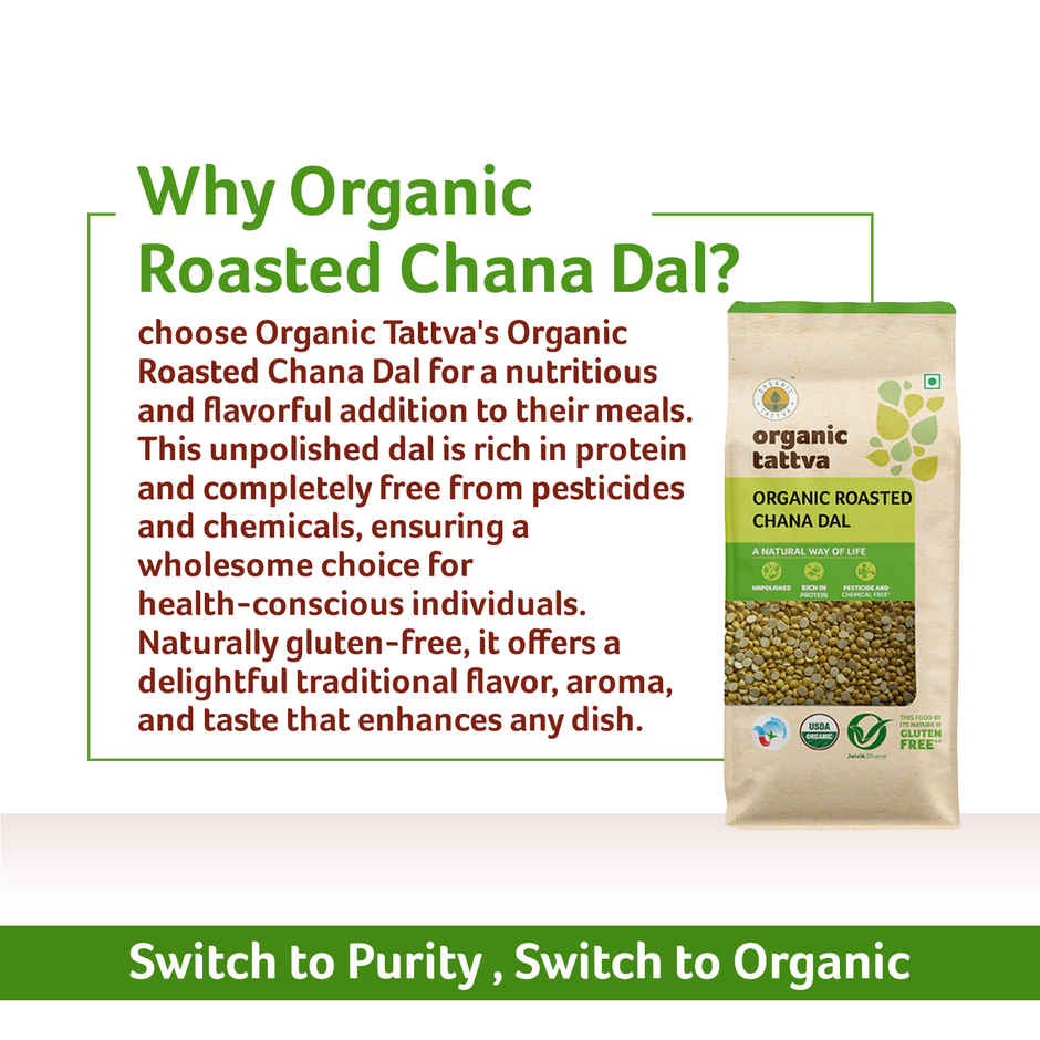 Organic Tattva Roasted Chana Dal