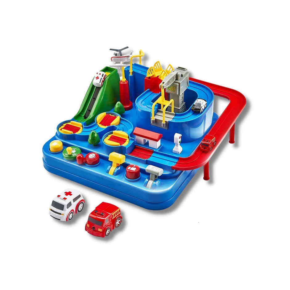 Toyshine Car Race Track Adventure Set for 3+ Year Old Boys and Girls