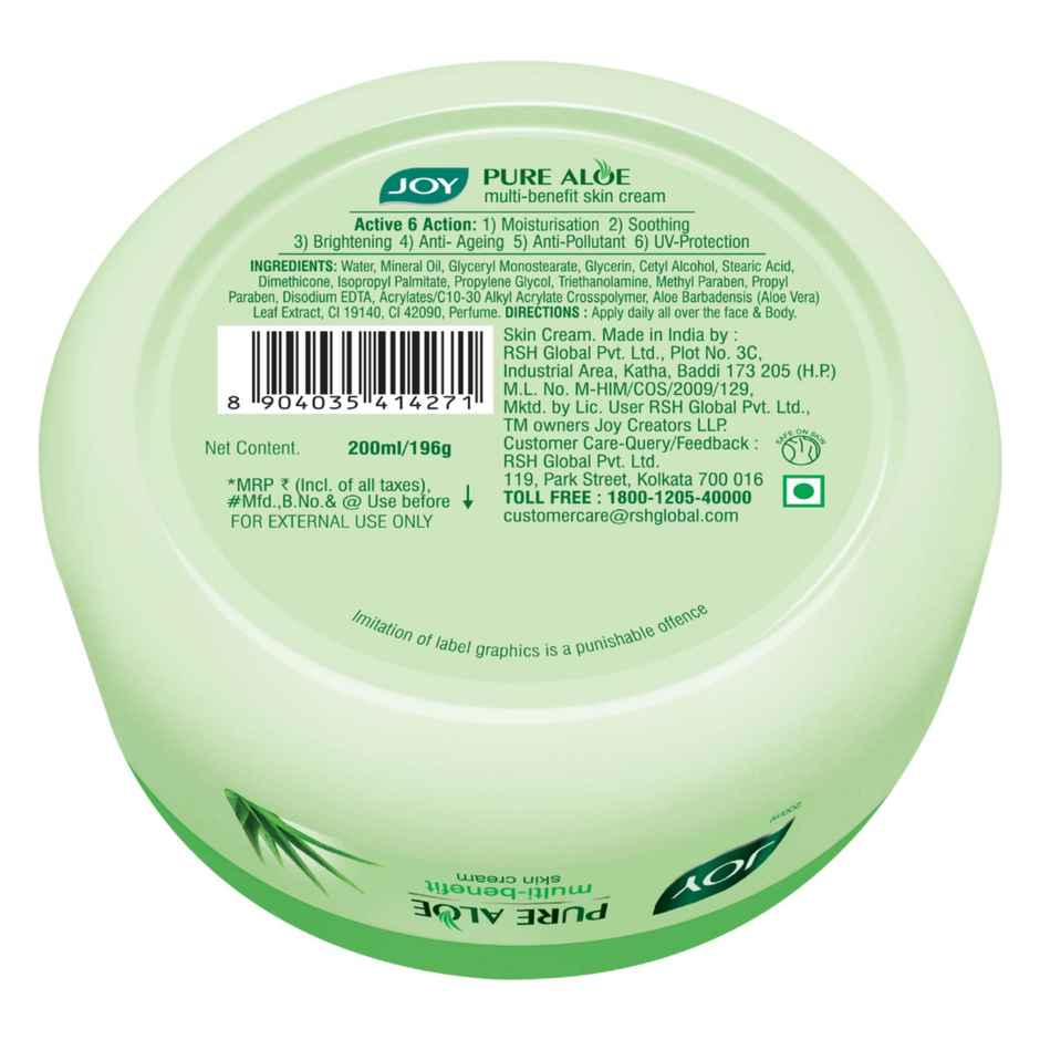 Joy Pure Aloe Multi Benefit Moisturizing Cream
