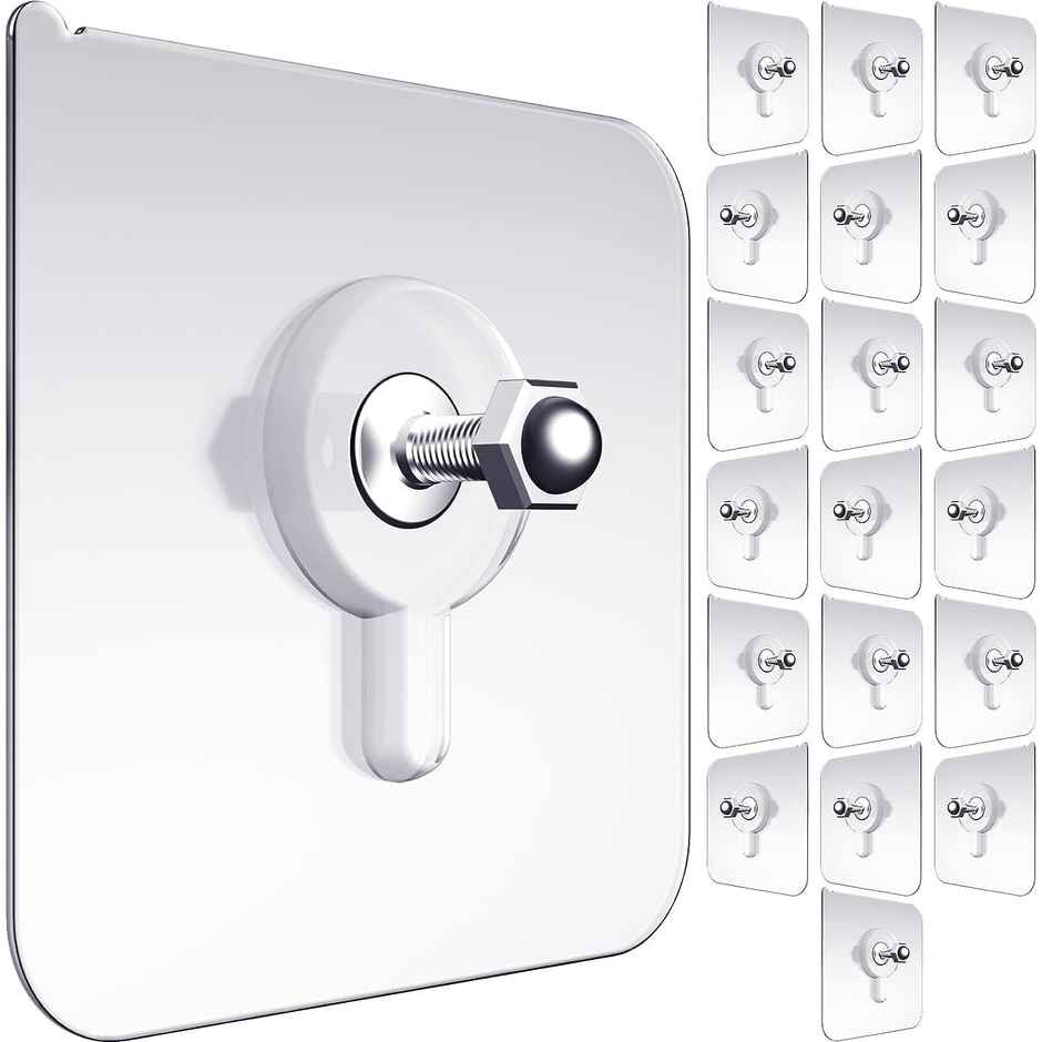 Perpetual Nail Wall Hooks | Heavy Duty | Transparent | Waterproof | Multipurpose