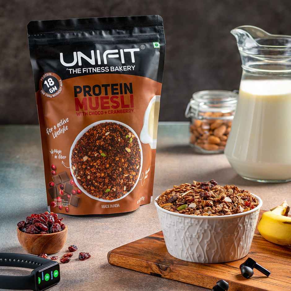 Unifit Protein Muesli | High Protein and Fiber | Crunchy and Nutritious