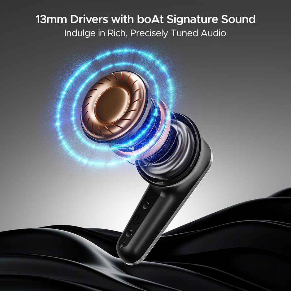 boAt Airdopes 280 ANC TWS Earbuds w/ 32dB ANC,60H Playback & 13mm Drivers (Active Black)