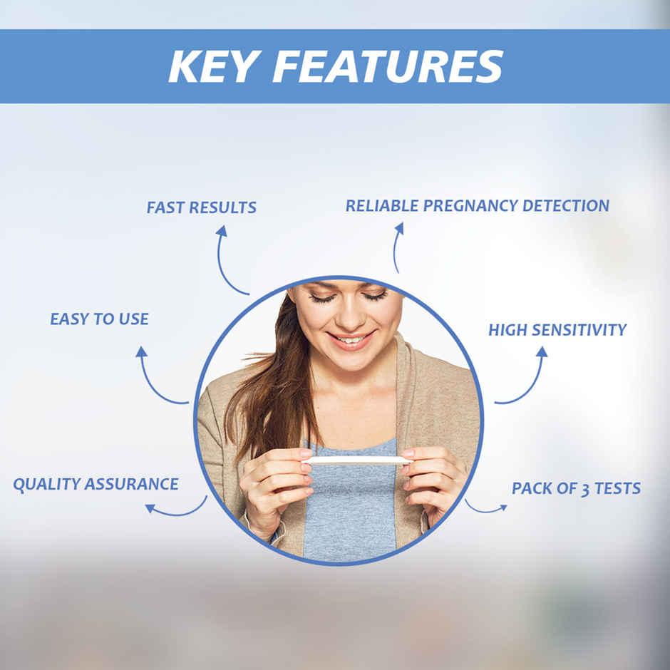 Stergic Pregnancy Rapid Test Kit One Step Urine Hcg Pregnancy Test Kit 99% Accuracy - Pack Of 5