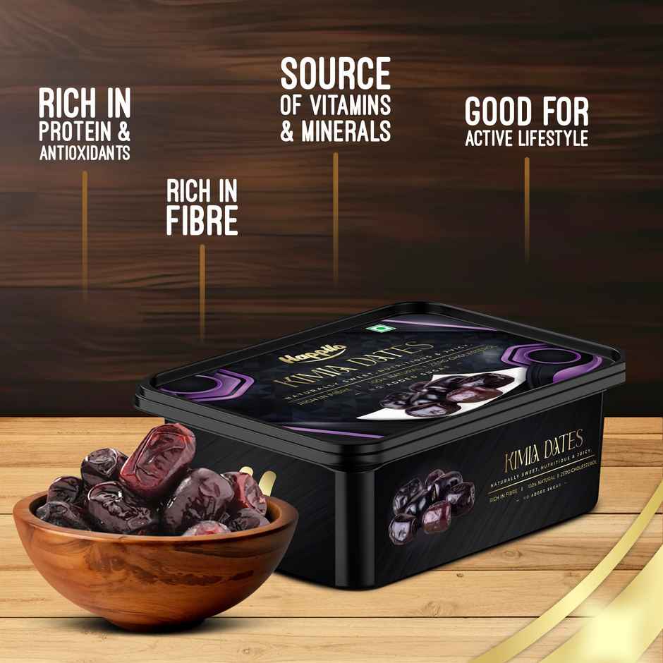 Happilo Kimia Dates | Supersoft Khajur | No Added Sugar | Dry Fruits