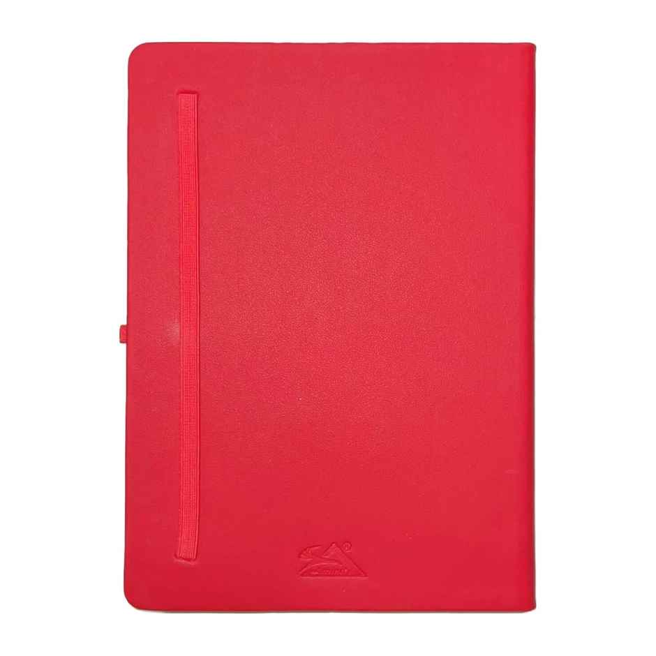 ABK A5 Pu Diary Ruled - 80 Gsm 190 Pages - Red