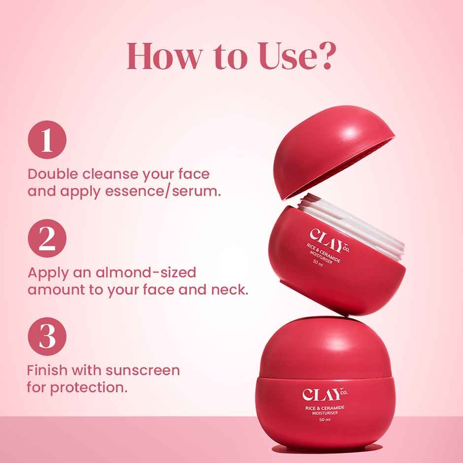 Clayco Rice & Ceramide Moisturiser For Barrier Repair & Brightening