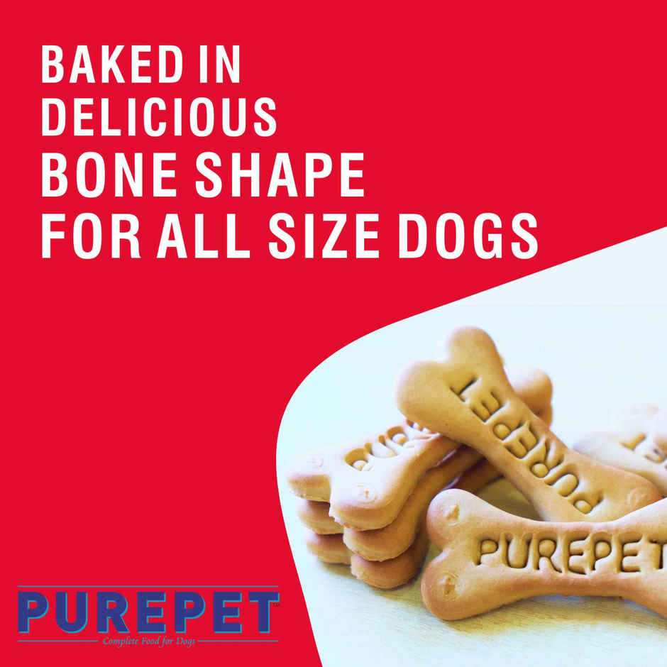 Purepet Milk Flavour Dog Biscuit Treats Jar