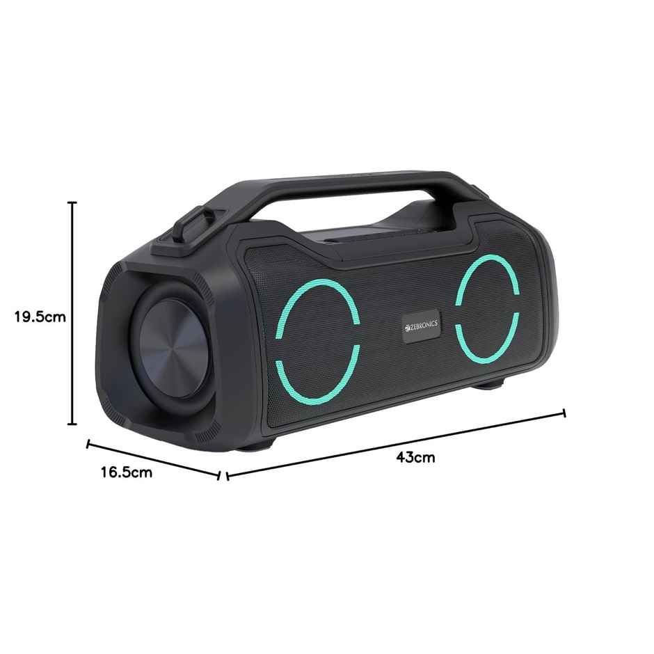Zebronics Sound Feast 500 Bluetooth 5.0 Portable Speaker with 70W, 9H Backup,IPX5, Type C