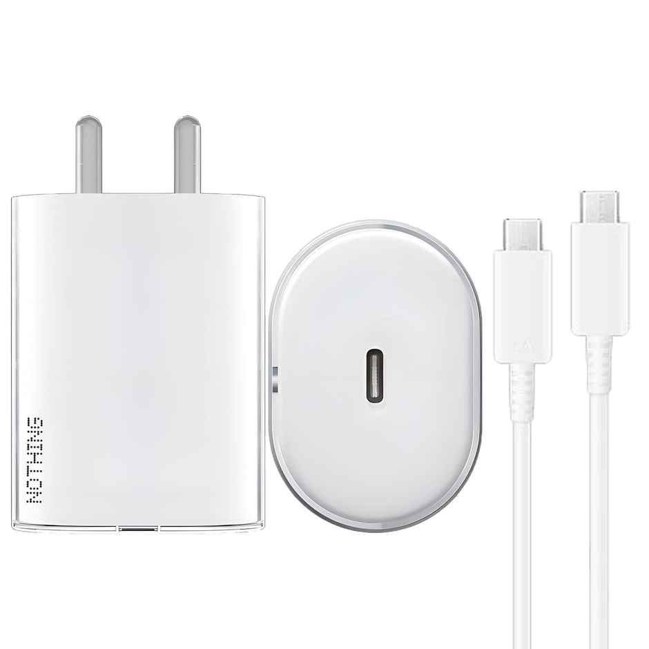 Sounce 45W Type-C Fast Charging Charger | PD 3.0 & PPS | For Nothing Phone 2-Phone 1 | White