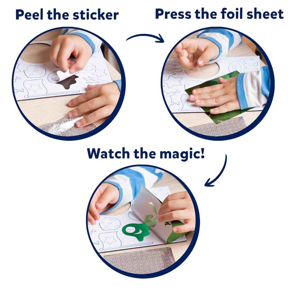 Skillmatics Foil Fun - Up In Space Art & Craft Game (4 - 9 Years)