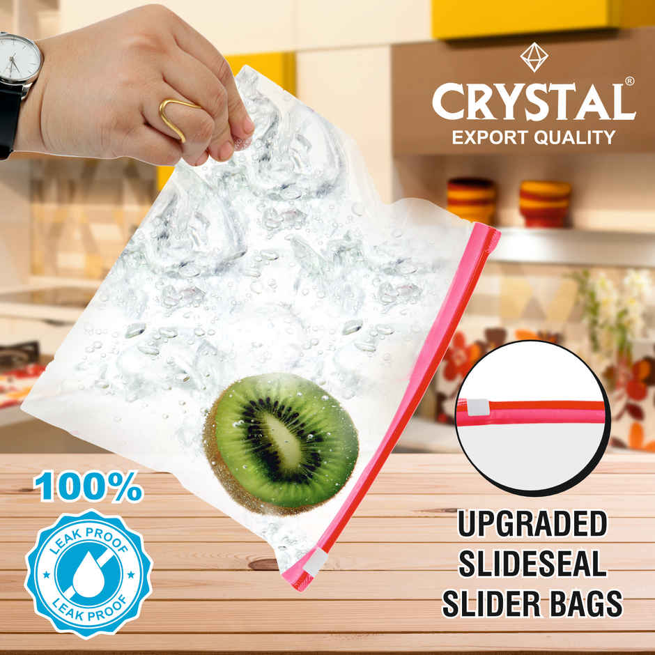 Crystal Large Slide Seal Bag