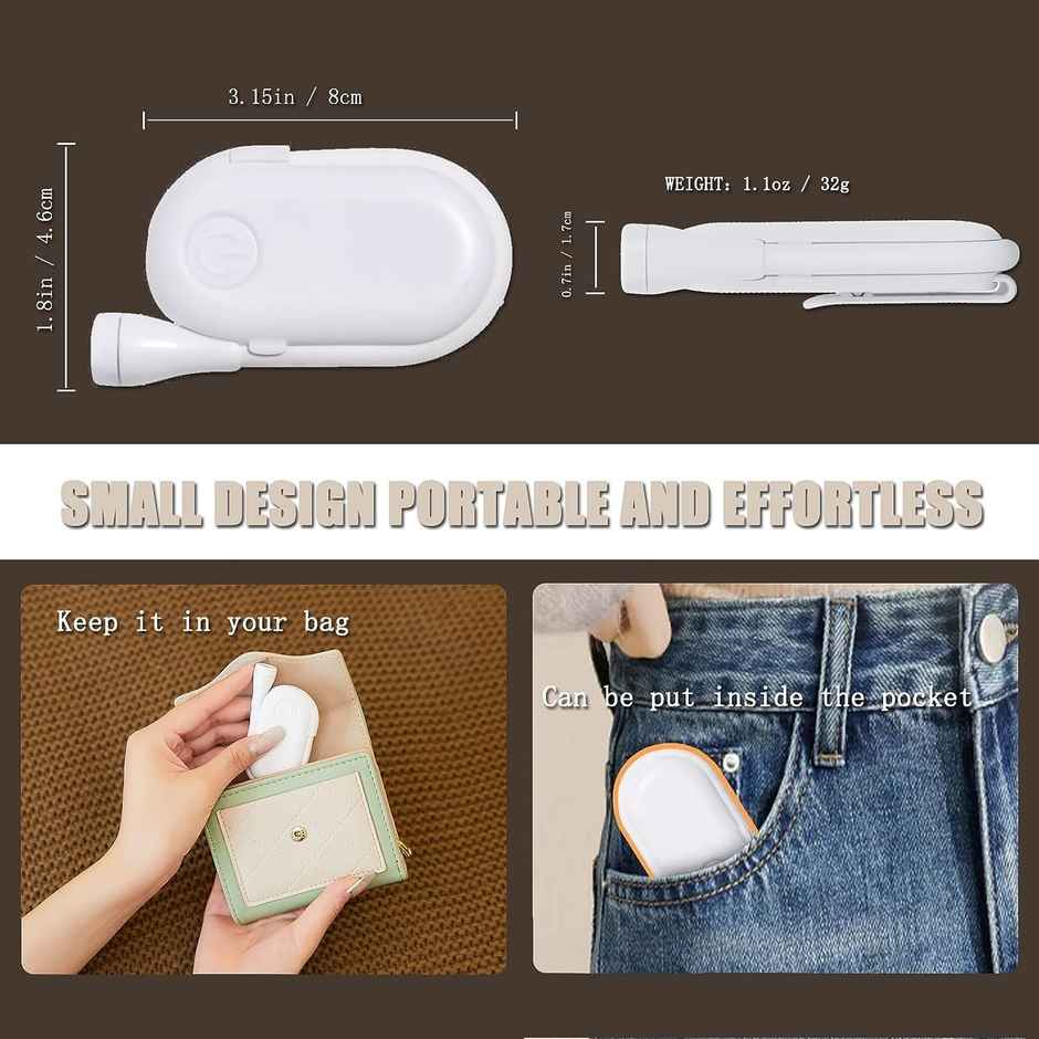 Desidiya Reading Light,Book Light for Night,Book Reading Specialty with Clip,USB Rechargeable,10D x 10W x 10H Centimeters,3 Modes,Portable,Eye Caring - White