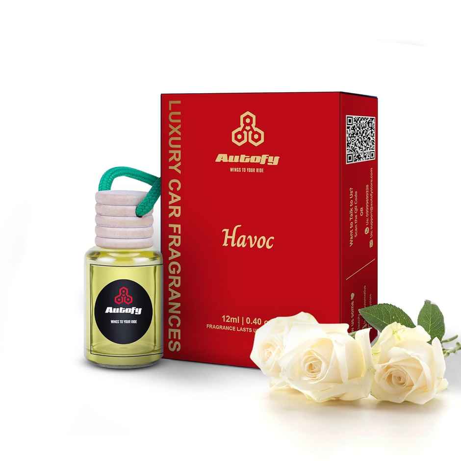 Autofy Nector Car Perfume Hanging Perfume 20% Extra Long Lasting Car Perfume 12 ml - Vanilla
