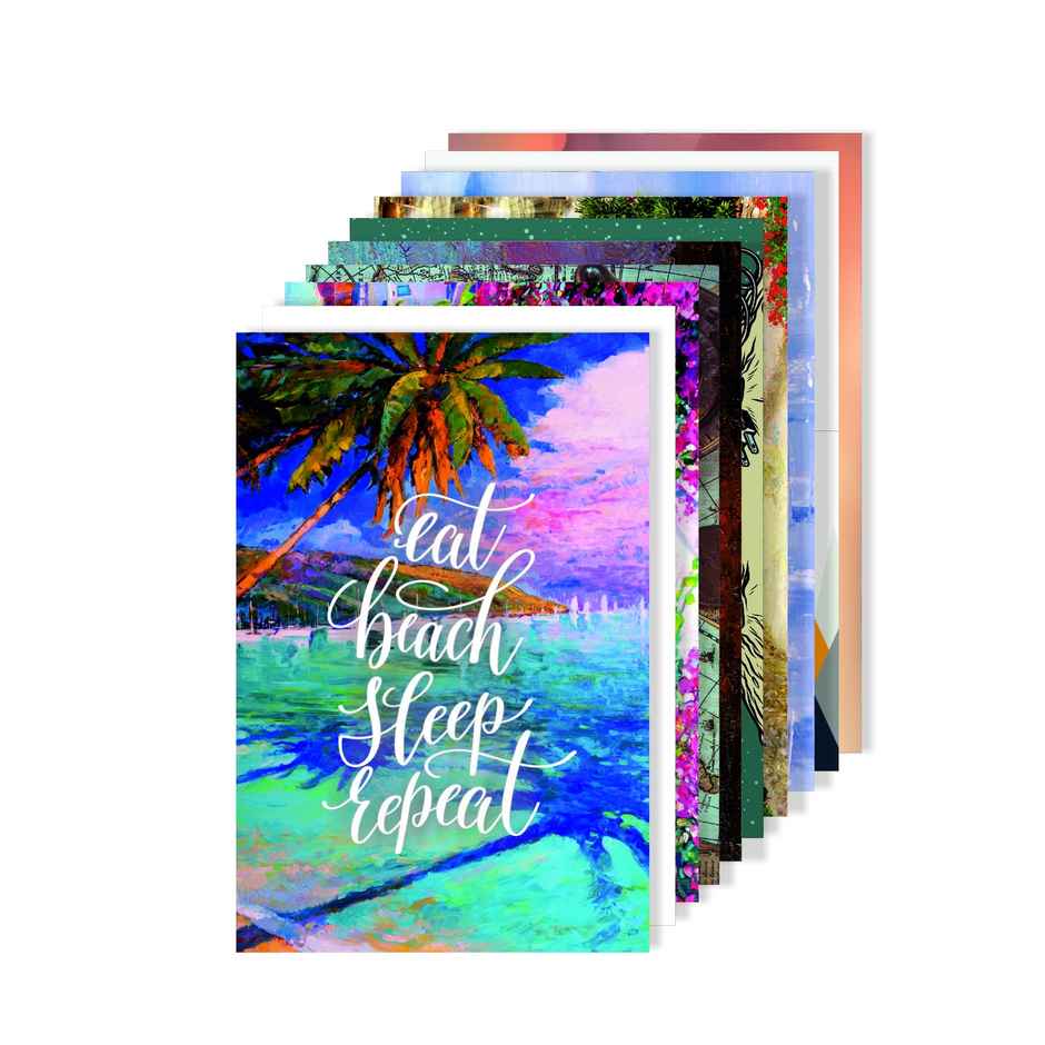 Paper Plane Design Travel Theme Wall Posters | Set of 10 | (12 Inch x 18 Inch) D4