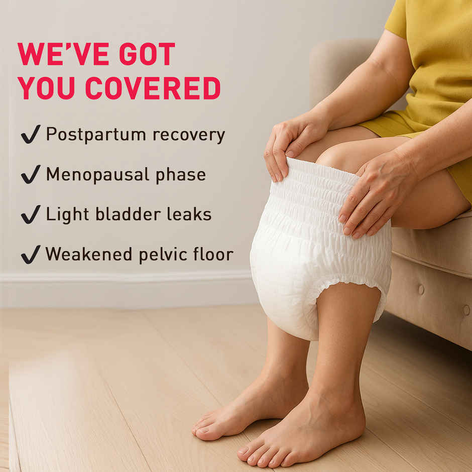 Sirona Incontinence Panties for Women | M-L (28-36 Inches) | Leak-proof & Discreet | Hypoallergenic