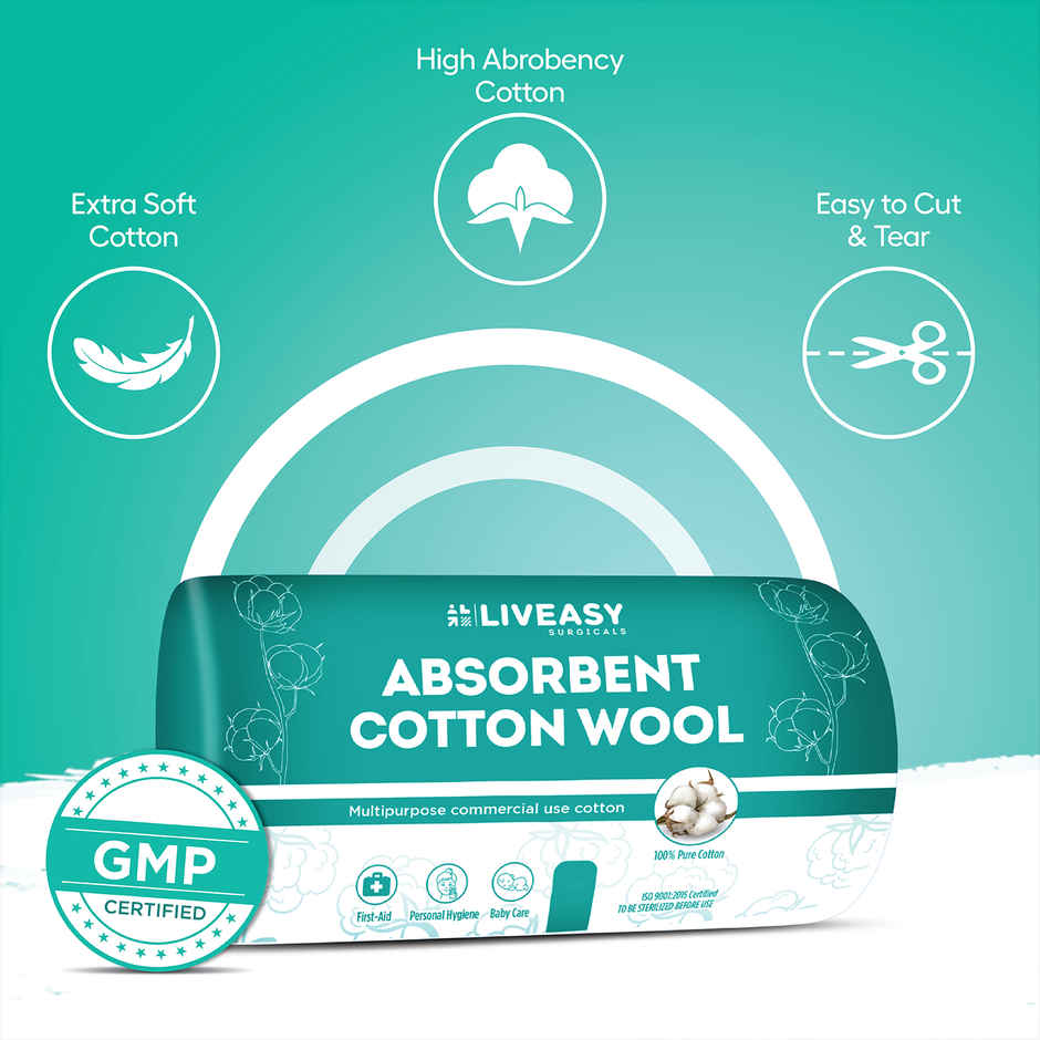Liveasy Surgical Absorbent Cotton Roll Net