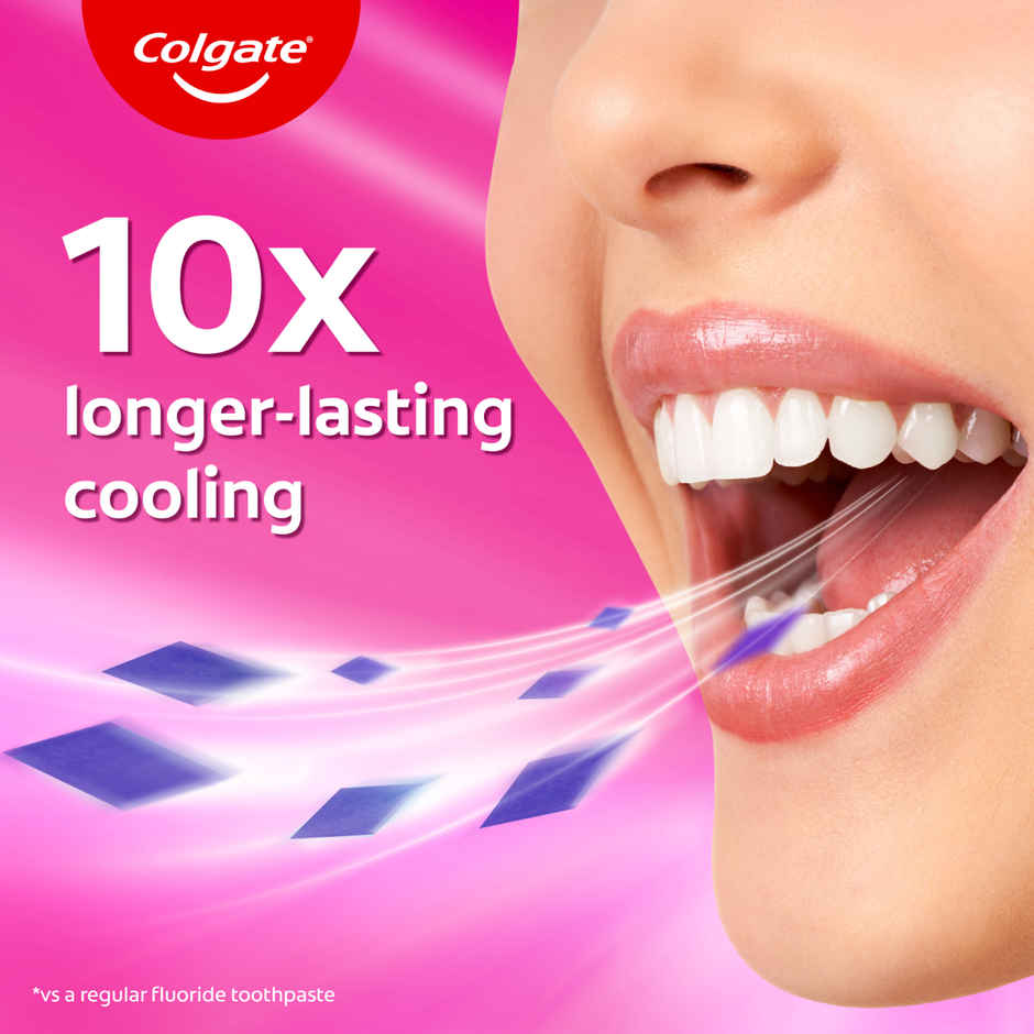 Colgate Maxfresh Rainbow Fresh Gel Toothpaste With Heart Shaped Crystals, Triple Mint Flavour (100g) & Colgate Maxfresh Watermelon Blast Gel Toothpaste With Cooling Crystals, Ultrafreeze Technology (100g) Combo