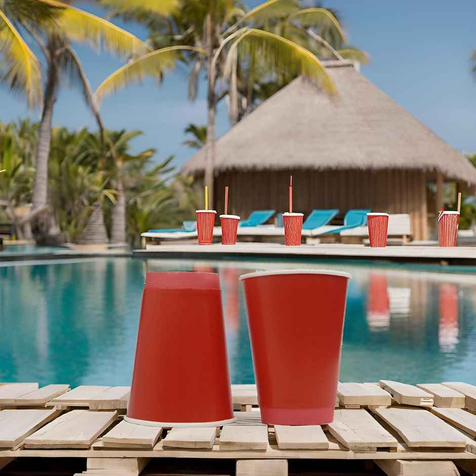 Red Party Cups | Disposable Glass | 360 ml | 5 pcs | Careswipe